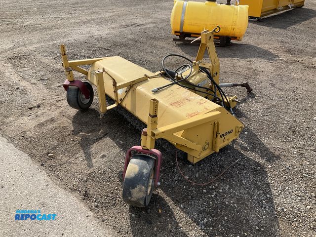 Lot 2-30395 - Challenger MRB60 three point 60” sweeper attachment, 540 PTO driven, hydraulic angle, used