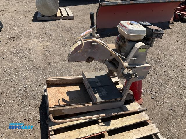 Lot 2-44099 - EDCO gas powered block saw model GMS14A-55H, no blade, Honda gas engine with recoil start, takes a 1...