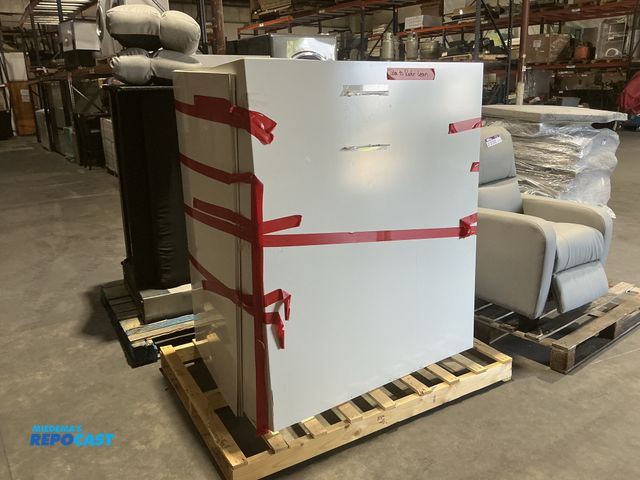 Lot 2-96499 - Skid of (9) white marble design Shower Surrounds, size: 49” wide and 57” tall