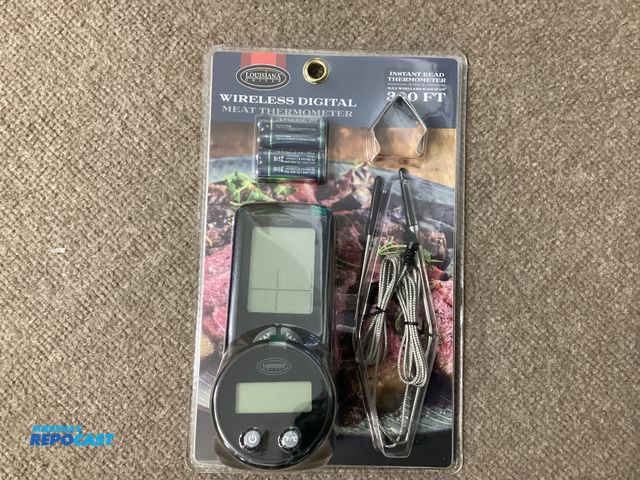 Lot 2-63252 - New Louisiana Grills Wireless Digital meat thermometer. Instant read thermometer, Max wireless range...