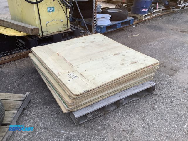 Lot 2-65736 - Lot of (15) sheets of 45 x 46 x 3/8" plywood