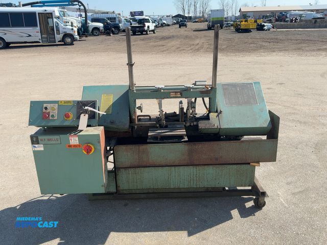 Lot 2-33041 - W.F. Wells Model W-9-1 Band Saw, 3 phase, 208/230/460 Volt, S/N: W9954, Manual Vise, 3hp, Power Lift...