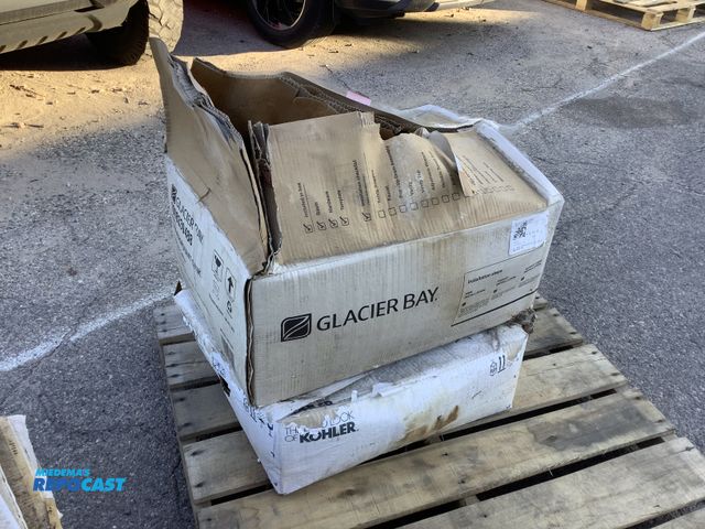 Lot 2-76654 - Lot of (2) white rectangular under mount sinks including Kohler and glacier bay brands