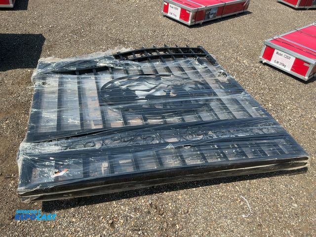 Lot 2-40444 - New Chery Industrial 14’ Bi-Parting Gate with Elk Design, each section of gate measures approx. 84” ...