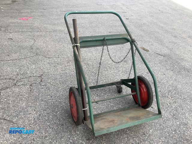 Lot 2-27912 - Oki Bering Cylinder truck cart, CTR-14, 22" wide staging area, used condition