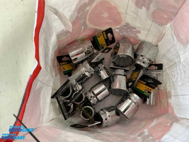 Lot 2-60555 - Lot of various DeWalt sockets includes 1-1/8”, 1-5/8”, 1”, 1-7/16”, and more