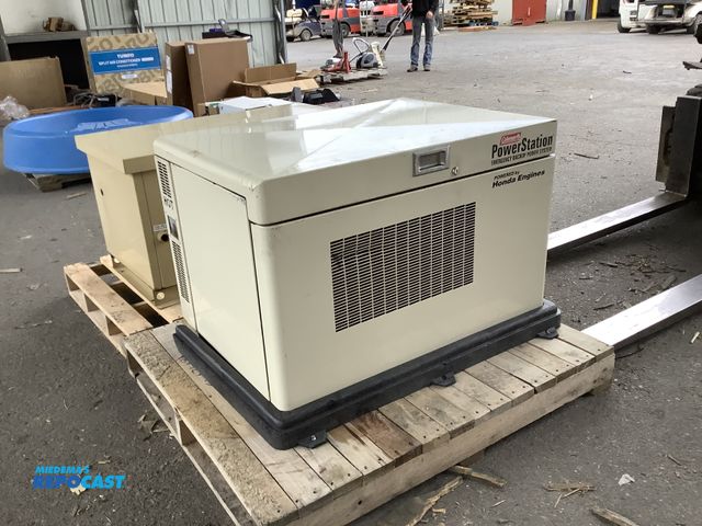 Lot 2-35166 - Coleman power station home standby generator model#PM401211 serial#E35210947 120/240V