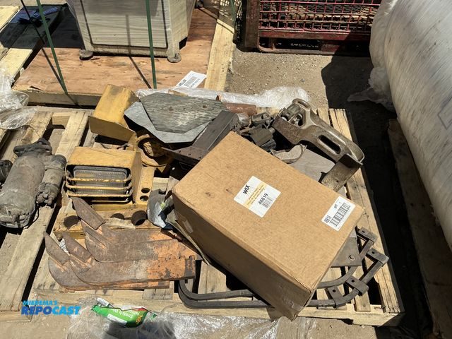 Lot 2-75321 - Skid lot of Scarifier Teeth, Work Lights, Lift Pads, Klein Tools Havens Lift, Filters, and more