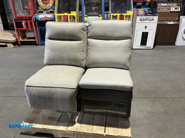 Lot 2-77445 - Pair of RV Recliners- 1 Manual- 22”x30”x40”, 1 Electric- 22”x35”x40” - No Power Cord