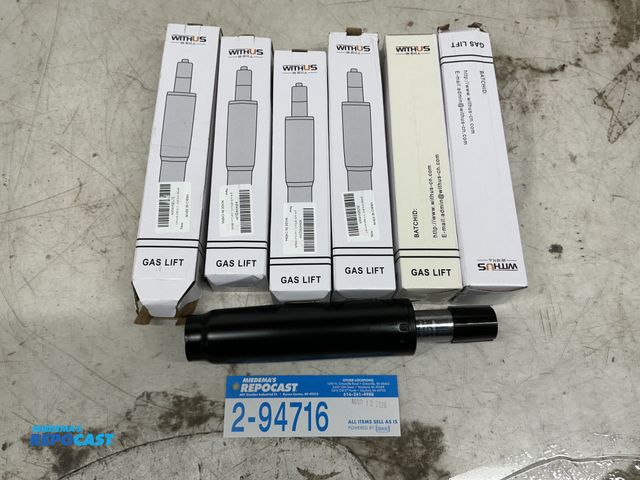 Lot 2-94716 - Six new WithUS 3.9”office chair gas cylinders.