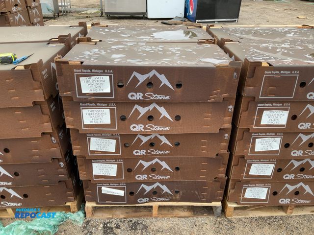 Lot 2-27555 - (10 boxes) of QR Stone dressed fieldstone walnut flats, 10 SQ. FT per box