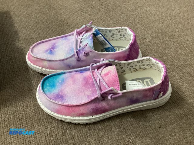Lot 2-63243 - New Hey Dude Wendy Youth Dreamer. Unicorn Youth size 3 Ladies size 4