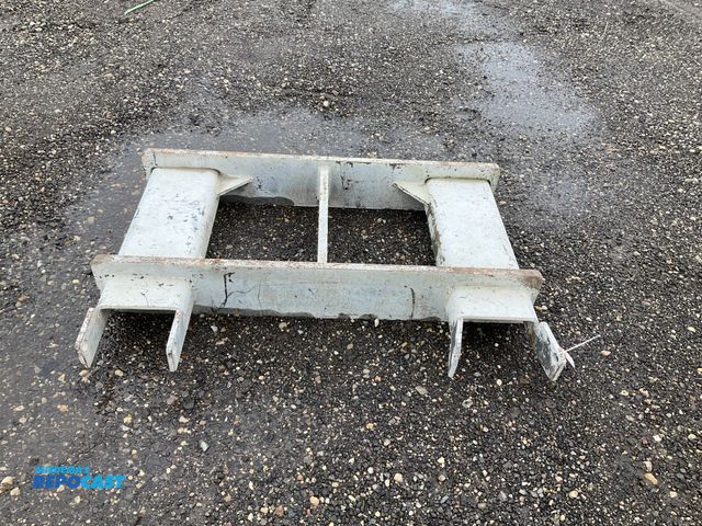 Lot 2-40709 - Heavy Duty steel forkable frame 46”W x 31”L x 7-1/2”T overall, 1” thick steel at the front, back and...