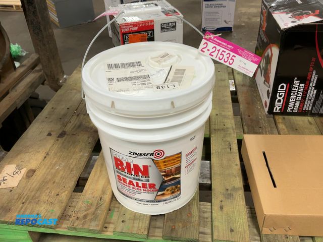 Lot 2-21535 - 5 Gallon Bucket of Zinsser Clear B-I-N Advanced Synthetic Shellac Sealer, Clear, Water-Base, Interio...