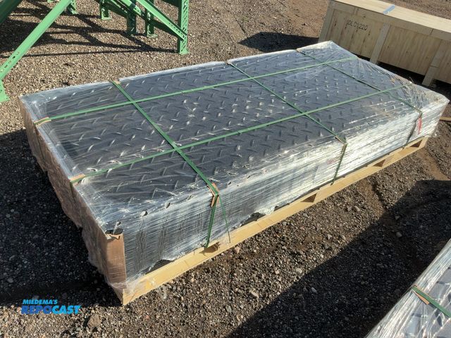 Lot 2-41979 - (15) New SDLANCH Ground Protection Mats, Approx. 41" wide x 94-1/2" long x1/2” thick, diamond plate ...