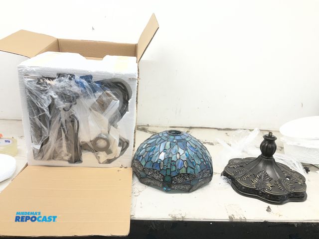 Lot 2-73183 - Tiffany Style Floor Lamp 12”W x 64”H