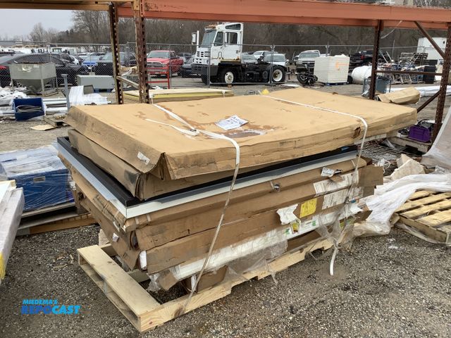 Lot 2-60850 - Approximately (9) Various color framed windows, sizes include: 73.5”x39”, 41”x62.5”, (brands include...