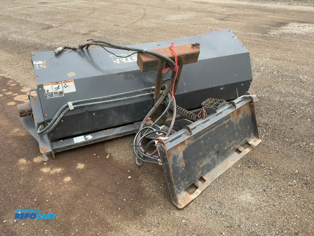 Lot 2-41959 - 2017 Sweepster 84" Broom Skid Steer Attachment, Hydraulic Angle, Universal Quick Attach, has hydraul...