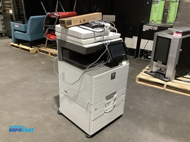Lot 2-27794 - Sharp MX-3050 printer and copier 2 drawers with some extra toner with 4 wheels