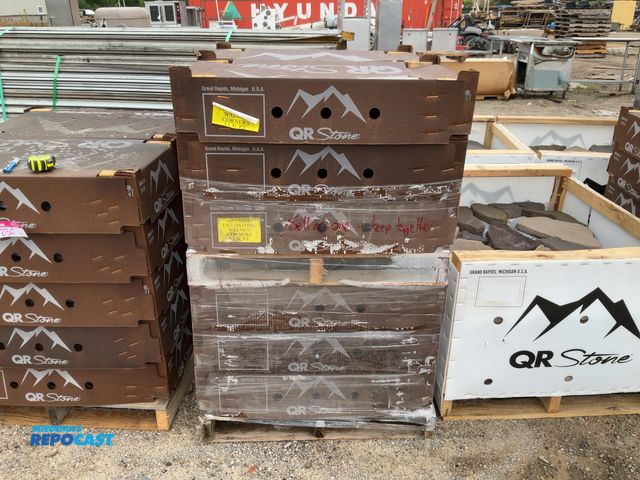 Lot 2-27548 - (12 boxes) of QR Stone dressed fieldstone walnut corners, 5 LN. FT. per box