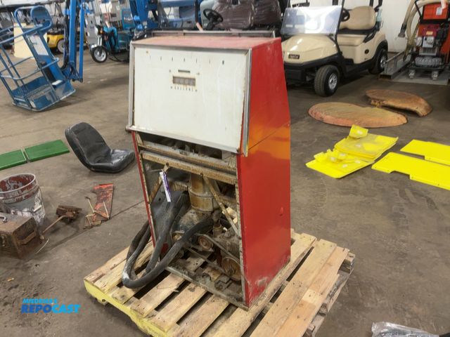 Lot 2-33568 - Tokheim Fuel Pump, missing lower covers, top cover is loose on one side, has hose with nozzle, has b...