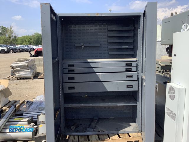 Lot 2-91110 - Heavy duty metal storage cabinet for tools with measurements of approximately 71” x 24.5” x 48”