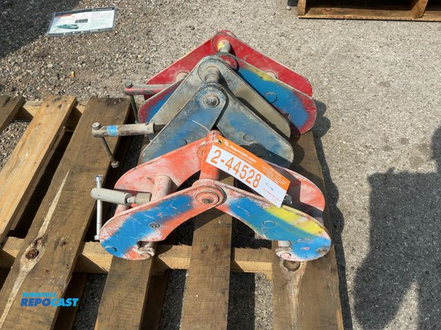 Lot 2-44528 - (3) Assorted Used Beam Clamps