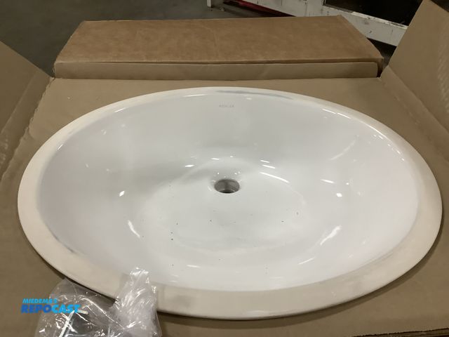 Lot 2-35987 - Kohler white oval sink
