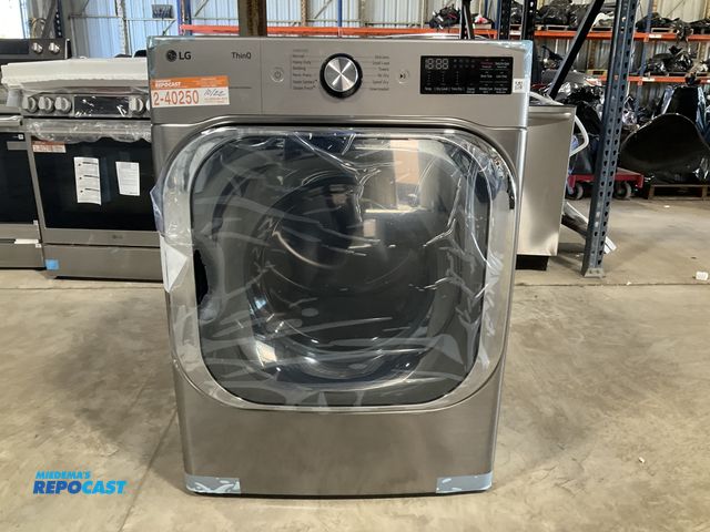 Lot 2-40250 - Scratch & Dent Gas Free Standing LG DLGX8981V  7.4 Cu. Ft. Smart Gas Dryer with Steam and AI Sensor ...