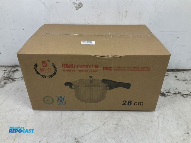 Lot 2-92658 - U-Shape Pressure cooker, 28 cm, 10 quart