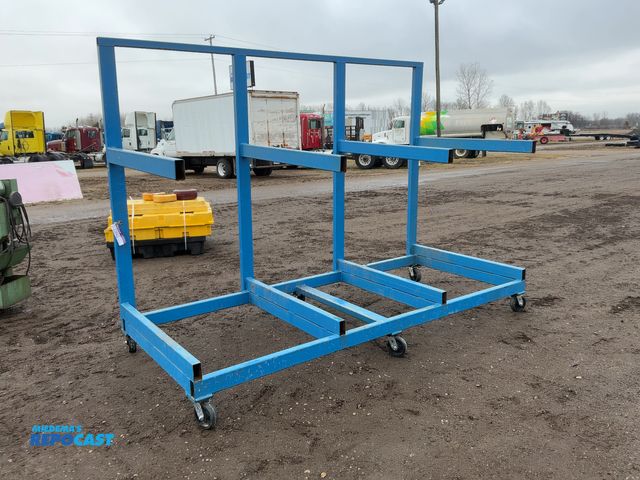 Lot 2-33642 - 10’ 2-Tier Cantilever Rack on Casters, 52” deep x 87-1/2” tall overall