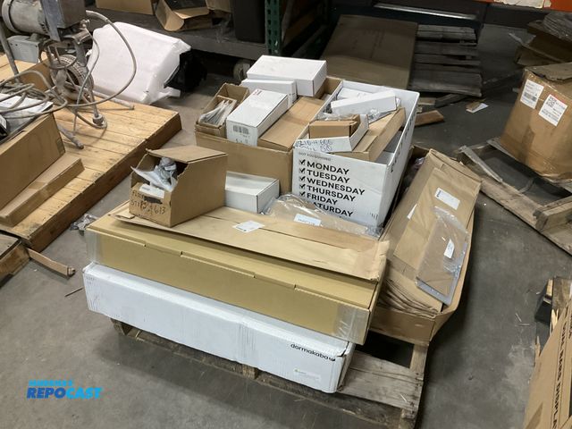 Lot 2-69768 - Large lot of business accessories including hardware, exit devices, floor stops including dome door ...