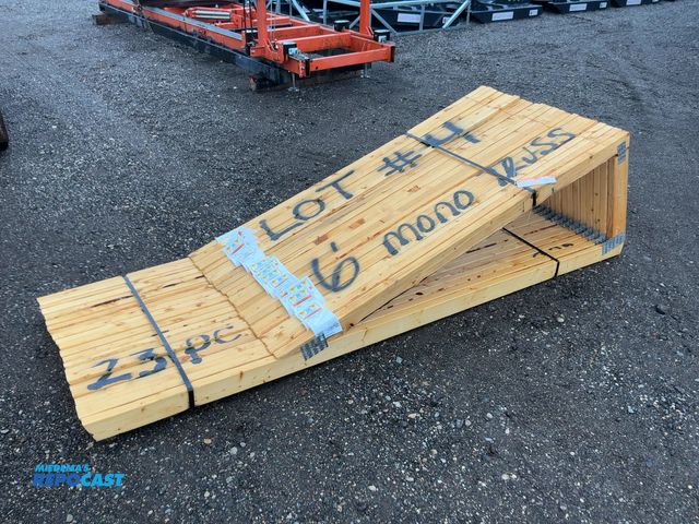 Lot 2-44726 - (23) 6' Mono Trusses, 2’ overhangs
