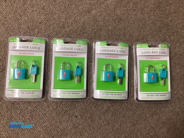 Lot 2-92927 - 4 New Safe Skies Travelsmart by Conair Luggage Locks. TSA Recognized. The special luggage lock that ...