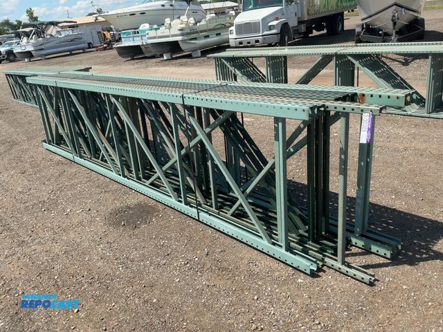 Lot 2-30305 - (8) 42" Deep Teardrop Pallet Racking Uprights, three 17' tall and five 16' tall
