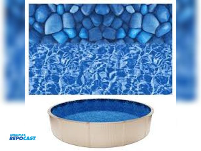 Lot 2-75919 - vevor above ground pool liners color boulder swirl model 18x52x0.4