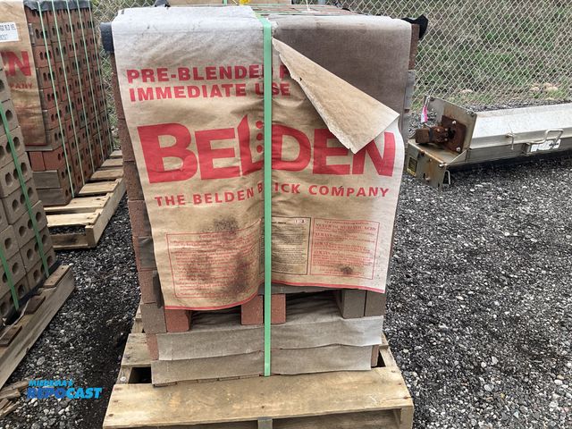 Lot 2-70080 - New Belden Brick Company (1) Pallet of MOD RUBIGO BLD VEL 082527 Rubigo Red Velour Brick