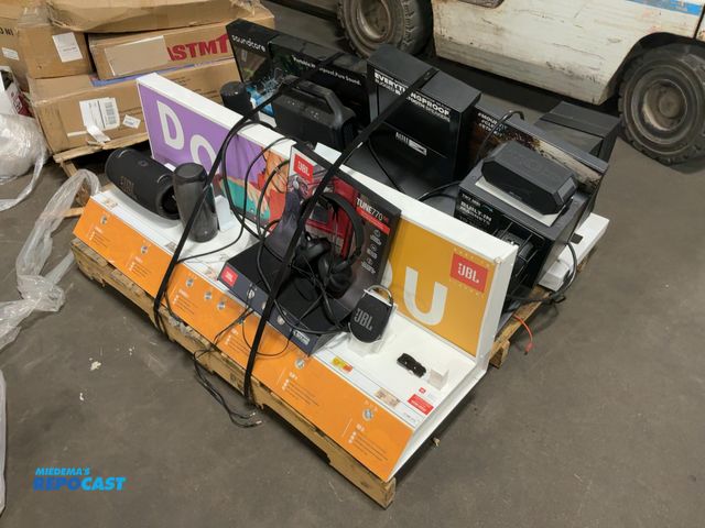 Lot 2-69217 - Skid Lot of Assorted Display Speakers from JBL, Soundcore, Altec, and LG