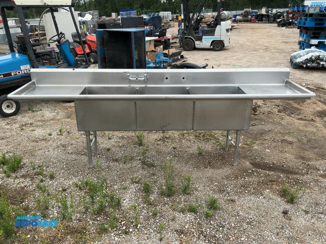 Lot 2-18289 - Stainless Steel 121” Commercial Sink