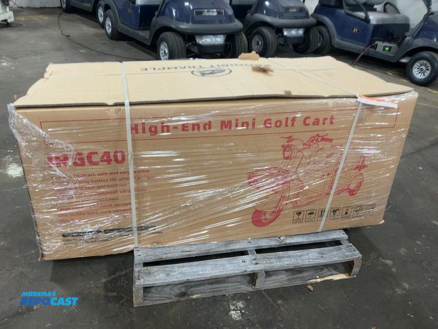 Lot 2-40100 - New SDLANCH IRGC40 3-Wheel Mini Electric Golf Cart / Scooter, 60 Volt, 600 Watt Motor, Three Speed, ...
