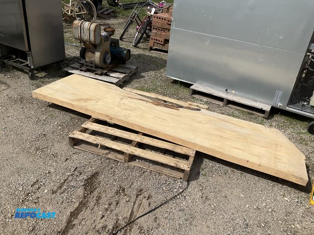 Lot 2-27513 - Maple wood slat - approx. 105.5” long x 26” x 2.5” thick