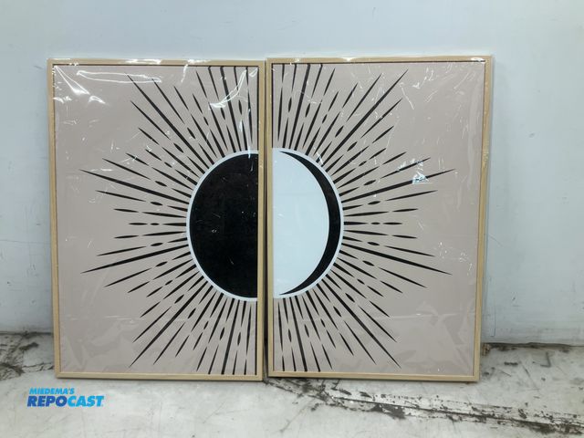 Lot 2-92794 - Set of (2) New pictures in frame, 16” x 24”