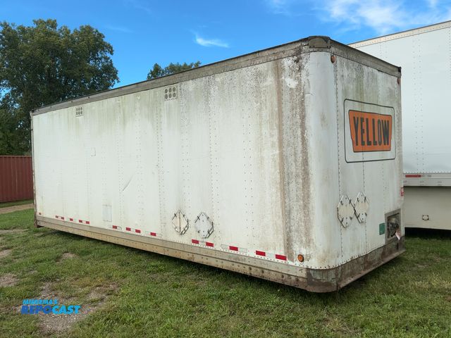 Lot 2-40811 - Pine 28' Dry Van Storage Box, Aluminum Sides and Ceiling, Wood Deck, Roll Up Rear Door, 102” Wide, 9...