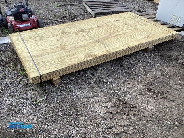 Lot 2-32823 - Lot of (6) pieces of plywood, 4’x8’ x 1/2”