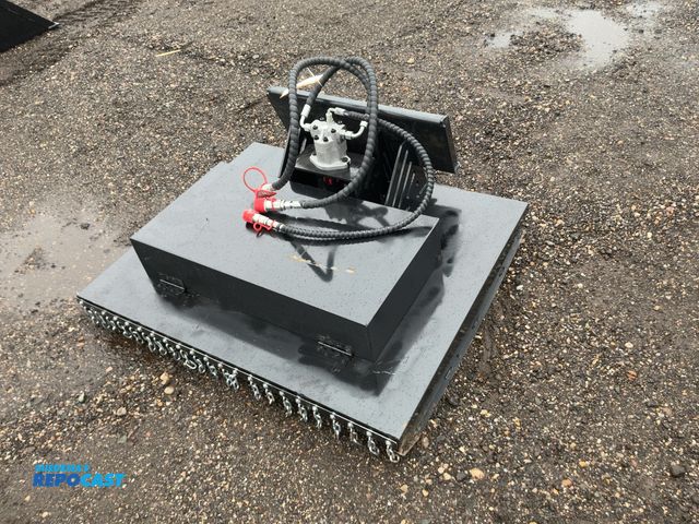 Lot 2-41583 - New SDLANCH 42" Mower Mini Skid Steer Attachment, approx. 42" cut, has three blades, approx. 45" wid...