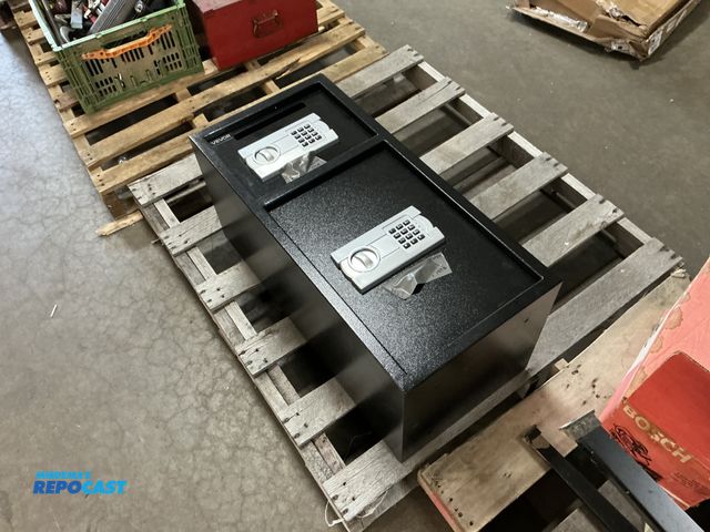 Lot 2-99918 - two door safe includes combo and keys