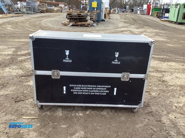 Lot 2-73091 - 57” W x 17” L x 41” T Rolling Latching TV Case