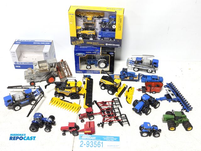 Lot 2-93561 - lot of die cast farm tractors and assorted toys