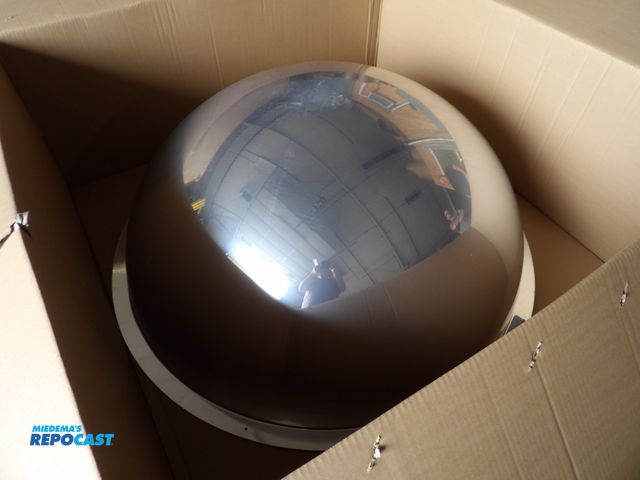 Lot 2-53248 - lot of (1) new full dome mirror - acrylic 48" dia. viewing distance w/ hardware