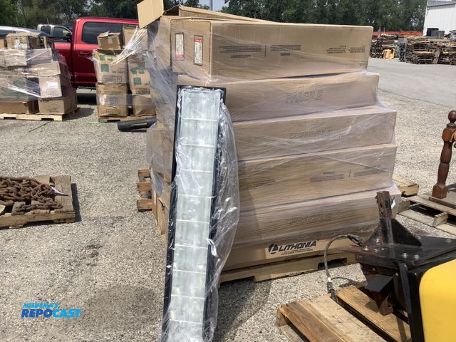 Lot 2-13200 - Skid lot of Lithonia 227V Rod Lighting measuring 48” x 8.75” x 7” and other various styled Rod Light...